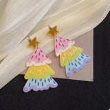 Christmas Tree Dangle Earrings - Trendsi - Flyclothing LLC
