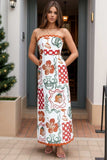 Printed Tube Maxi Dress - Trendsi - Flyclothing LLC