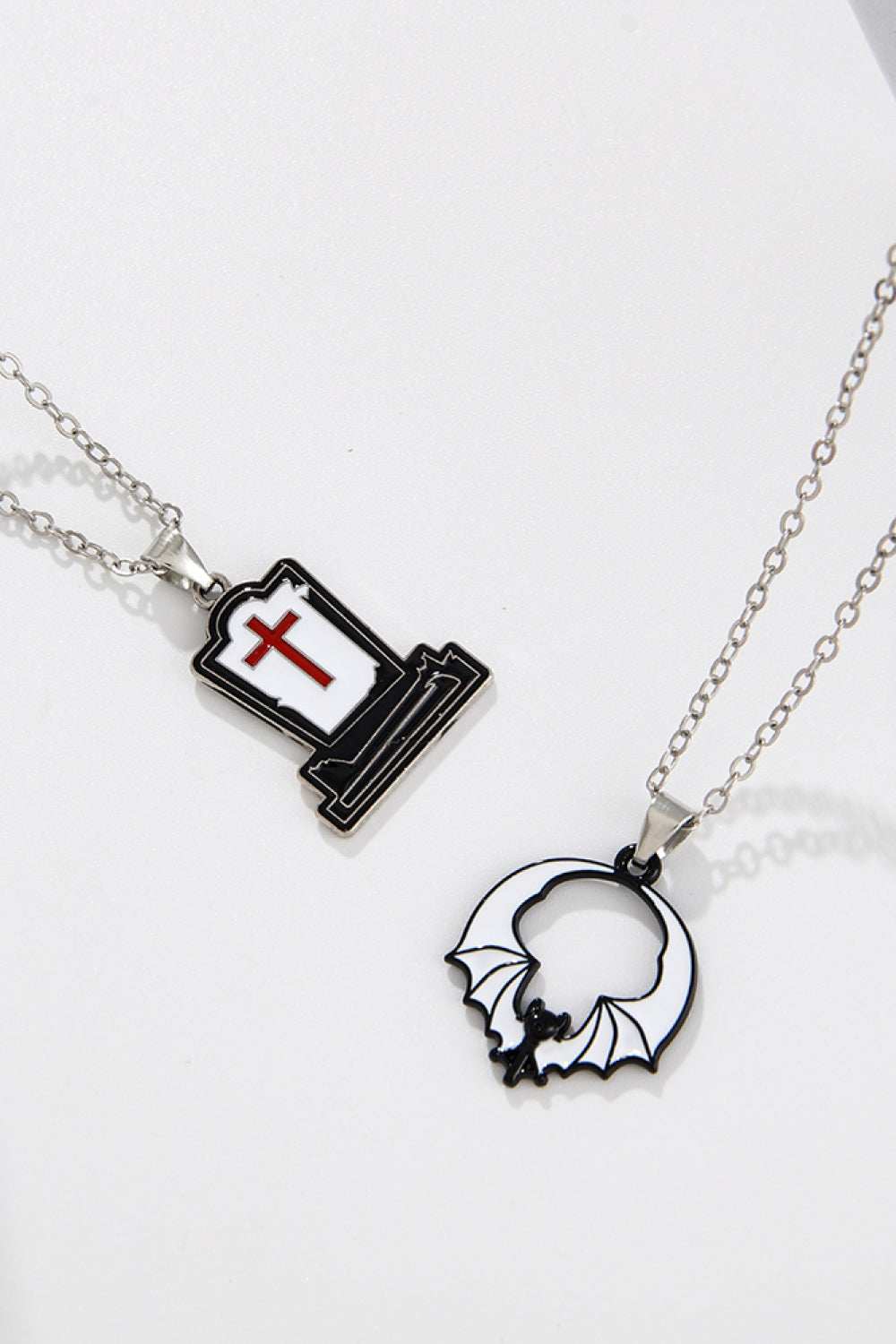 Two-Piece Halloween Theme Necklace Set - Trendsi - Flyclothing LLC
