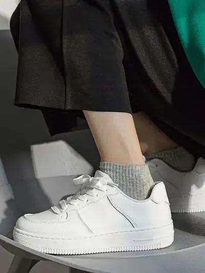 Lace Up Round Toe Platform Shoes - Trendsi - Flyclothing LLC