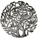 Double Tree of Life Metal Wall Art 24-inch Diameter - Croix des Bouquets - Croix des Bouquets - Flyclothing LLC