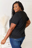 Simply Love Slogan Graphic Cuffed Sleeve T-Shirt - Trendsi - Flyclothing LLC
