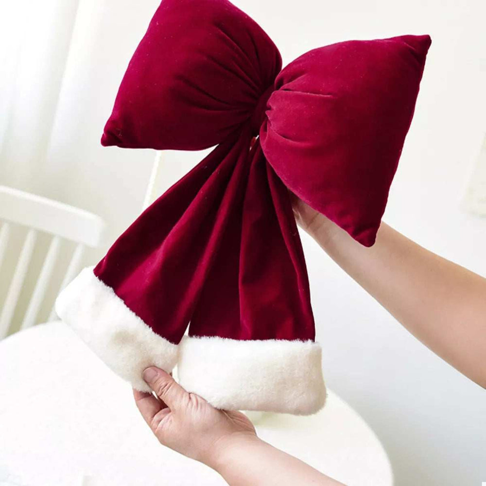 Christmas Velvet Bow Hanging Ornament - Trendsi - Flyclothing LLC