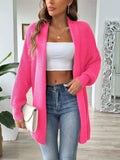 Open Front Long Sleeve Cardigan - Trendsi - Flyclothing LLC