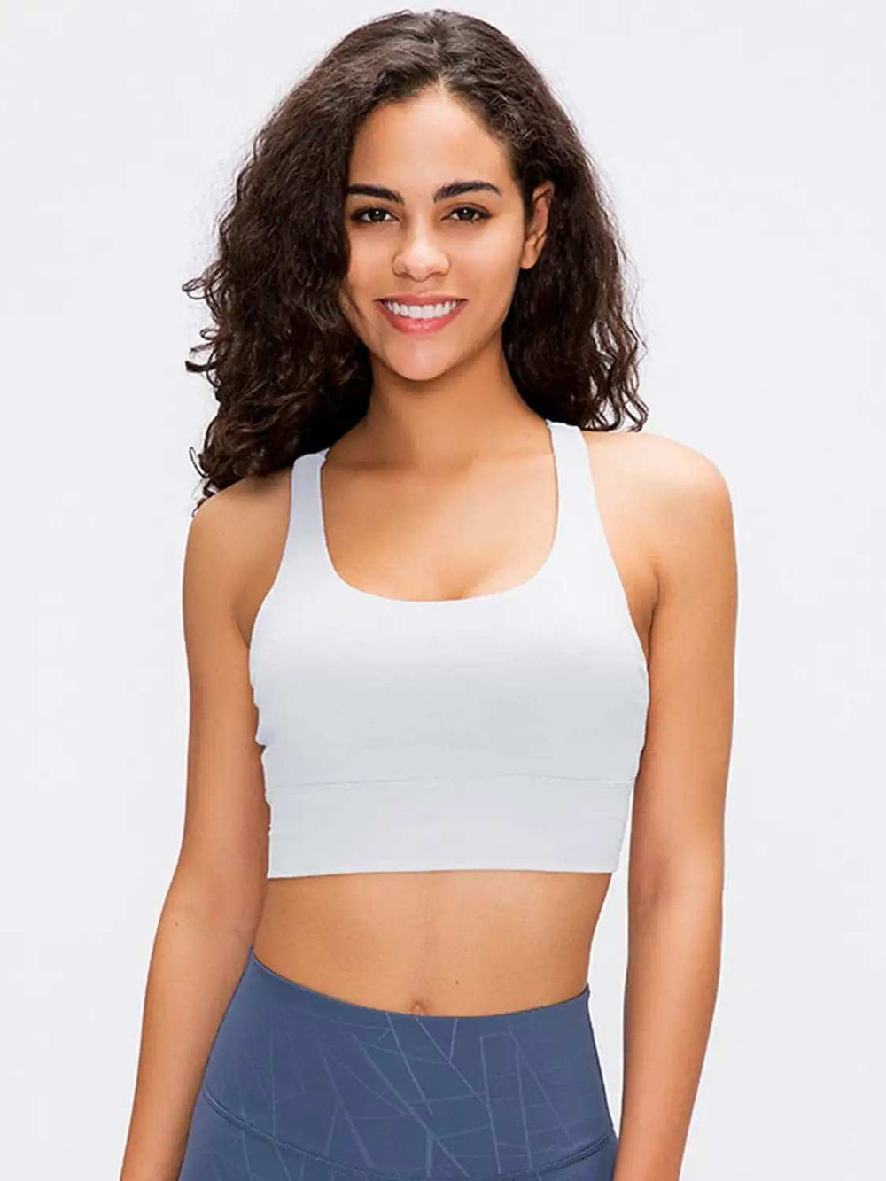 Crisscross Scoop Neck Active Tank - Trendsi - Flyclothing LLC