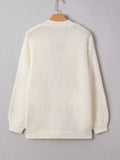 Halloween Pumpkin Embroidered Knit Cardigan - Trendsi - Flyclothing LLC