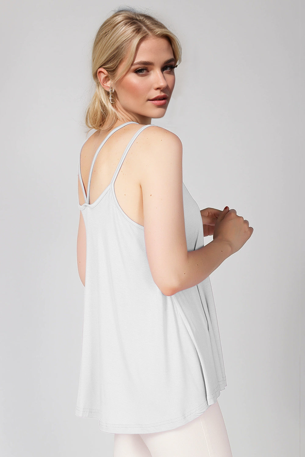 Basic Bae Bamboo Scoop Neck Double Spaghetti Straps Cami - ShopBasicbae - Flyclothing LLC