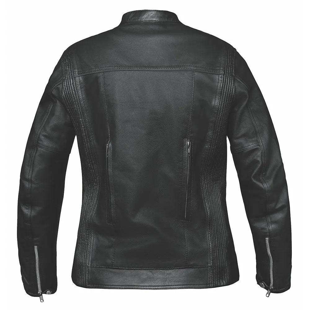 Sophie - Ladies Spandex Leather Jacket - Unik Just for Bikers - Flyclothing LLC