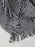 Fringe Open Front Half Sleeve Poncho - Trendsi - Flyclothing LLC