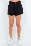 American Bazi High Waist Paper Bag Shorts - Trendsi - Flyclothing LLC