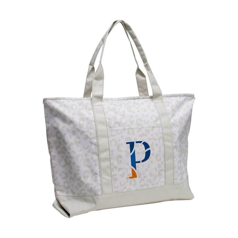 Wisconsin - Platteville Leopard Pattern Tote - Logo Brands - Flyclothing LLC