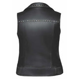 Nancy - Ladies Premium Leather Vest - Unik Just for Bikers - Flyclothing LLC