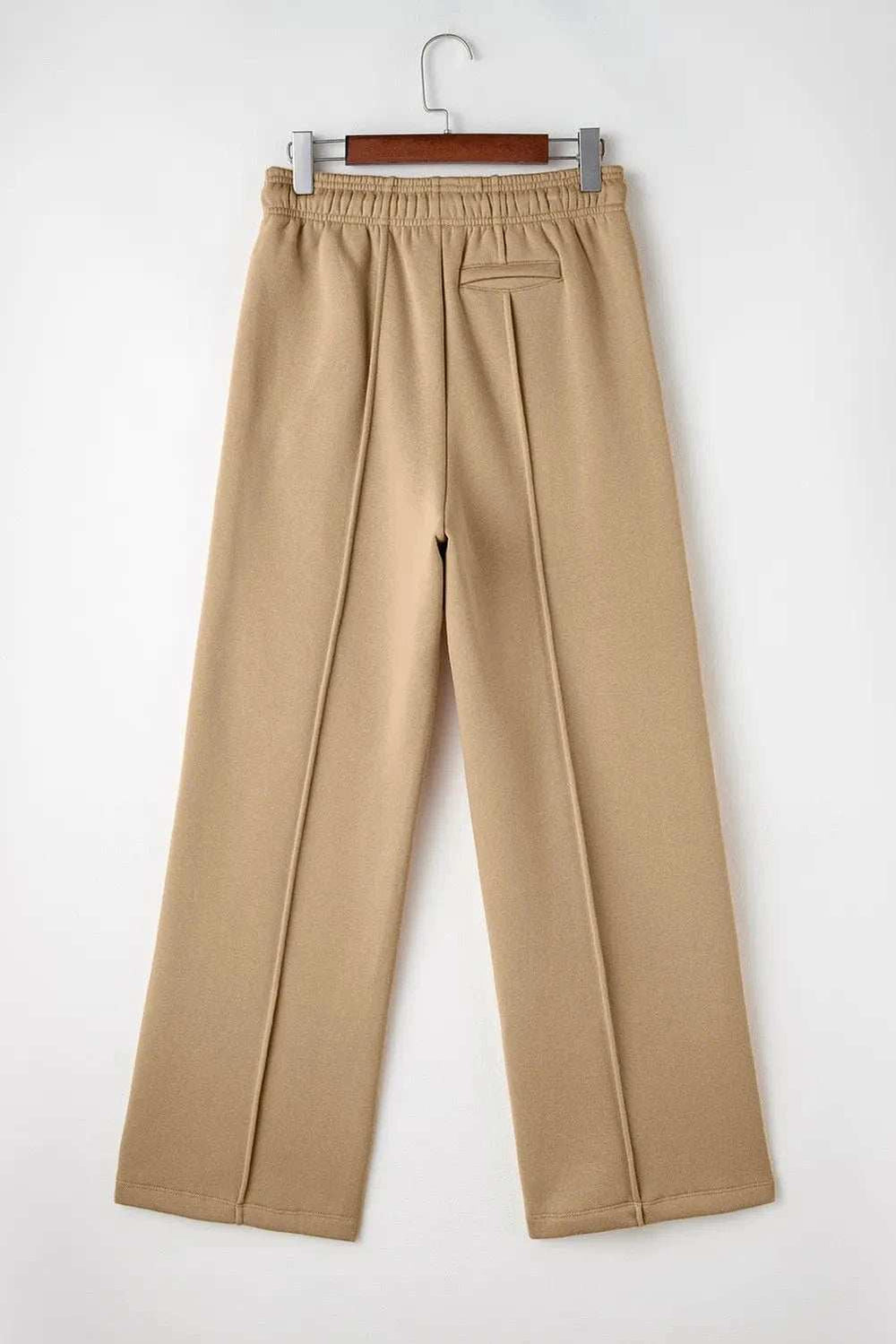Drawstring Wide Leg Pants with Pockets - Trendsi - Flyclothing LLC
