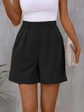 Pocketed Mid-Rise Waist Shorts - Trendsi - Flyclothing LLC
