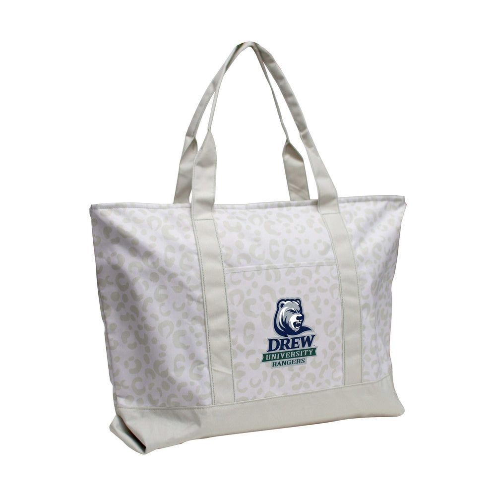 Drew Univ Leopard Pattern Tote - Logo Brands - Flyclothing LLC