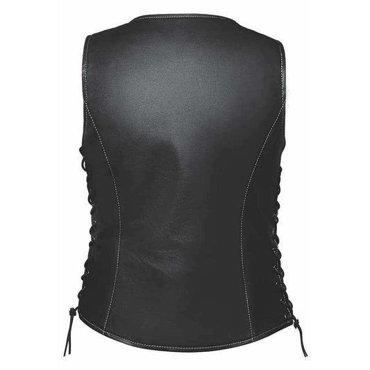 American Woman - Ladies USA Flag Liner Vest - Unik Just for Bikers - Flyclothing LLC