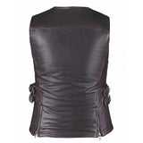 Betty- Ladies Premium Leather Vest - Unik Just for Bikers - Flyclothing LLC