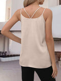 V-Neck Double Spaghetti Straps Cami - Trendsi - Flyclothing LLC