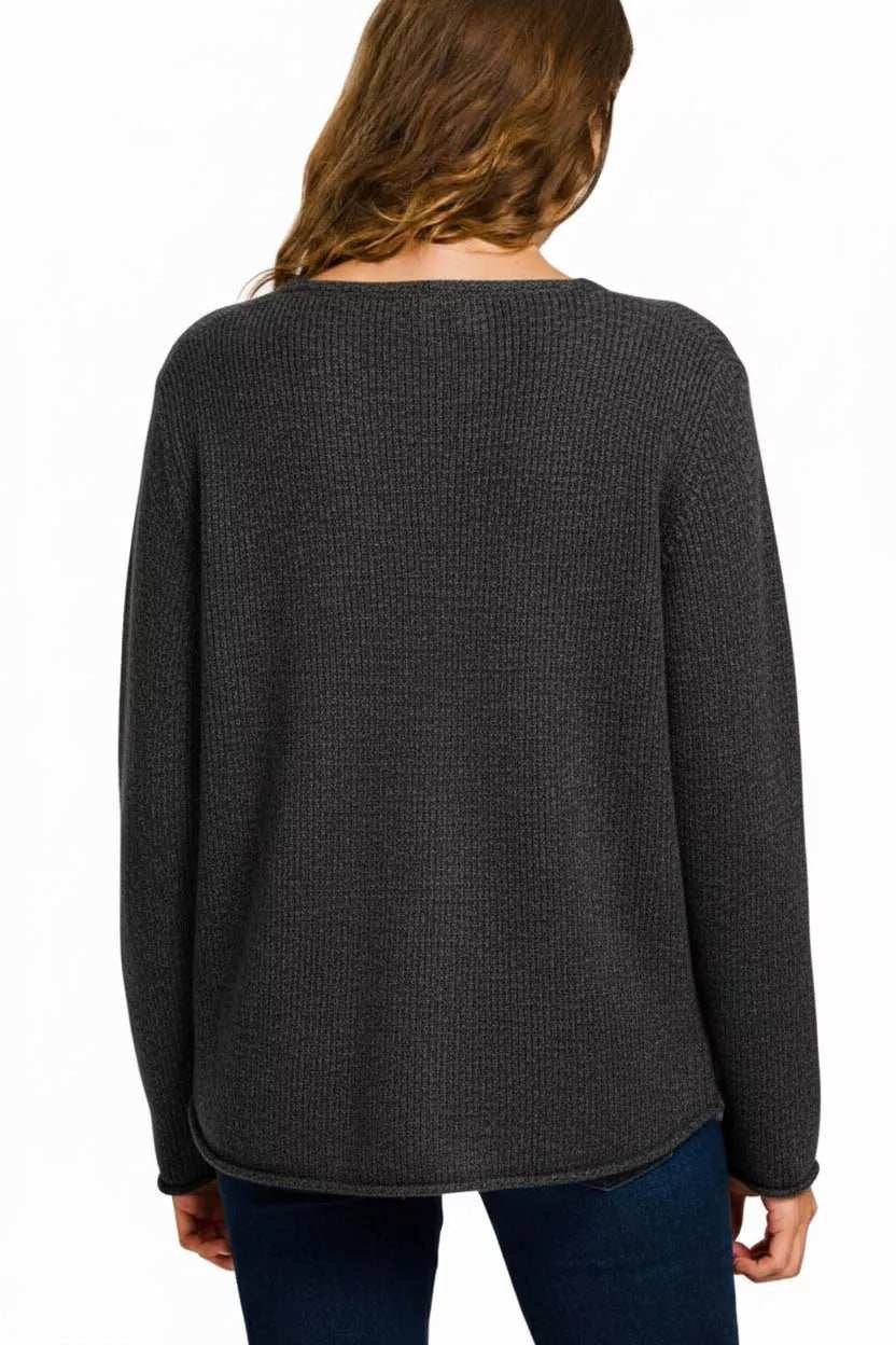 Zenana Beach V Neck Sweater - Trendsi - Flyclothing LLC