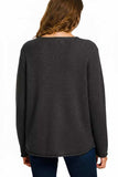 Zenana Beach V Neck Sweater - Trendsi - Flyclothing LLC