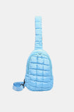 Quilted Nylon Crossbody Bag - Trendsi - Flyclothing LLC