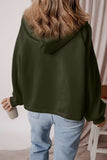 Pocketed Half Zip Dropped Shoulder Hoodie - Trendsi - Flyclothing LLC