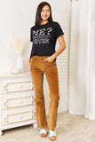 Simply Love Letter Graphic Round Neck T-Shirt - Trendsi - Flyclothing LLC
