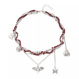 Halloween Double Layered Pendant Necklace - Trendsi - Flyclothing LLC
