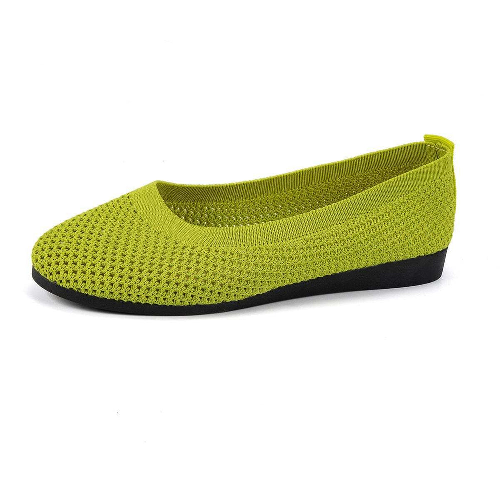 Solid Color Mesh Flat Slip-Ons - Trendsi - Flyclothing LLC