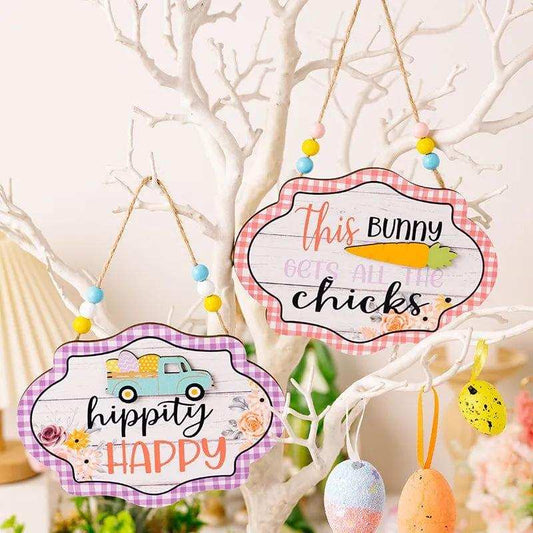 Easter Wooden Bead Hanging Widget - Trendsi - Flyclothing LLC