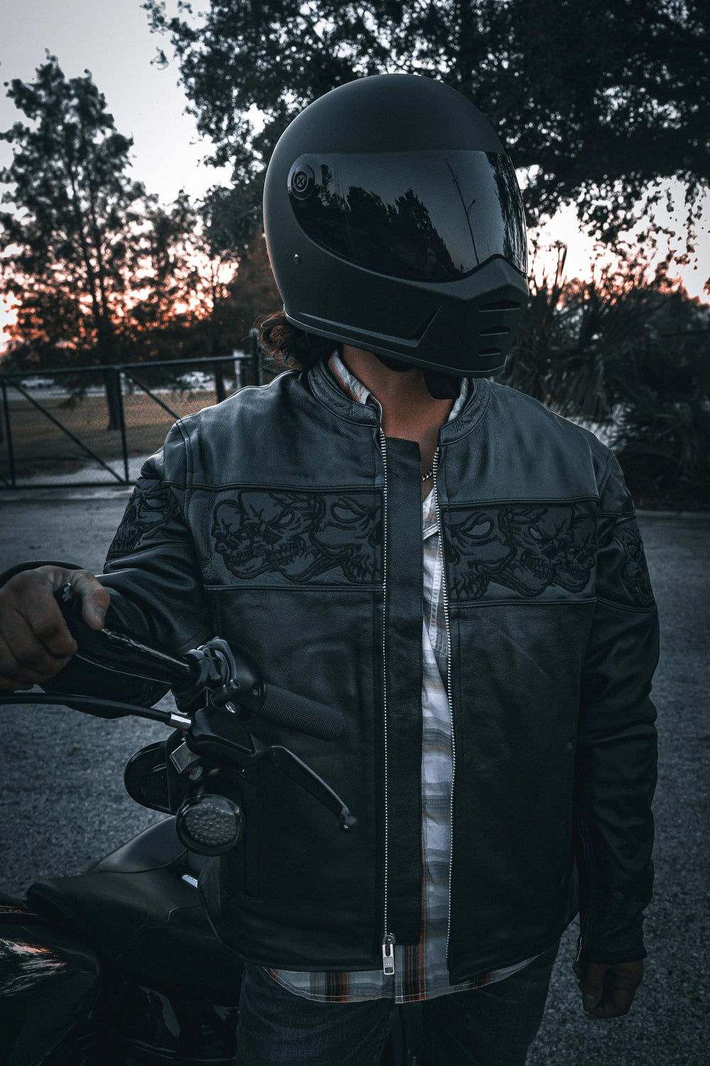 Phantom - Mens Premium Leather Jacket - Unik Just for Bikers - Flyclothing LLC