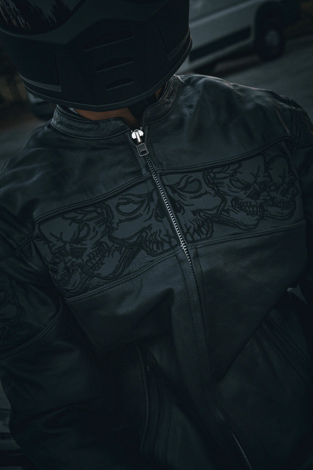 Phantom - Mens Premium Leather Jacket - Unik Just for Bikers - Flyclothing LLC