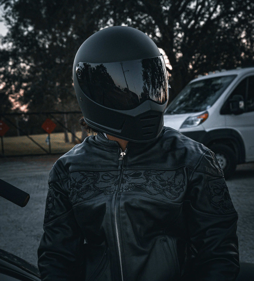 Phantom - Mens Premium Leather Jacket - Unik Just for Bikers - Flyclothing LLC