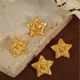 Titanium Steel Star Stud Earrings - Trendsi - Flyclothing LLC