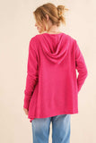 And The Why Full Size Thermal Hooded Open Front Cardigan with Pockets - Trendsi - Flyclothing LLC
