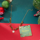 18K Gold-Plated Christmas Charm Necklace - Trendsi - Flyclothing LLC