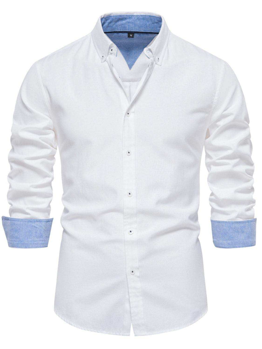Men's Button Down Collared Neck Shirt - Trendsi - Flyclothing LLC