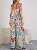 Decorative Button Spaghetti Strap Wide Leg Jumpsuit - Trendsi - Flyclothing LLC