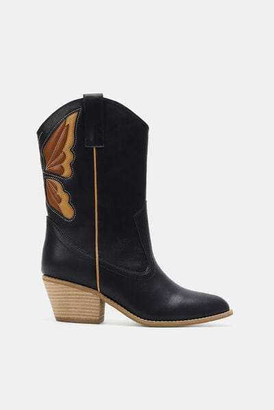 Beast Fashion Butterfly Cut Detail Point Toe Boots - Trendsi - Flyclothing LLC