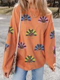 Turkey Graphic Corded Baggy Sweatshirt - Trendsi - Flyclothing LLC