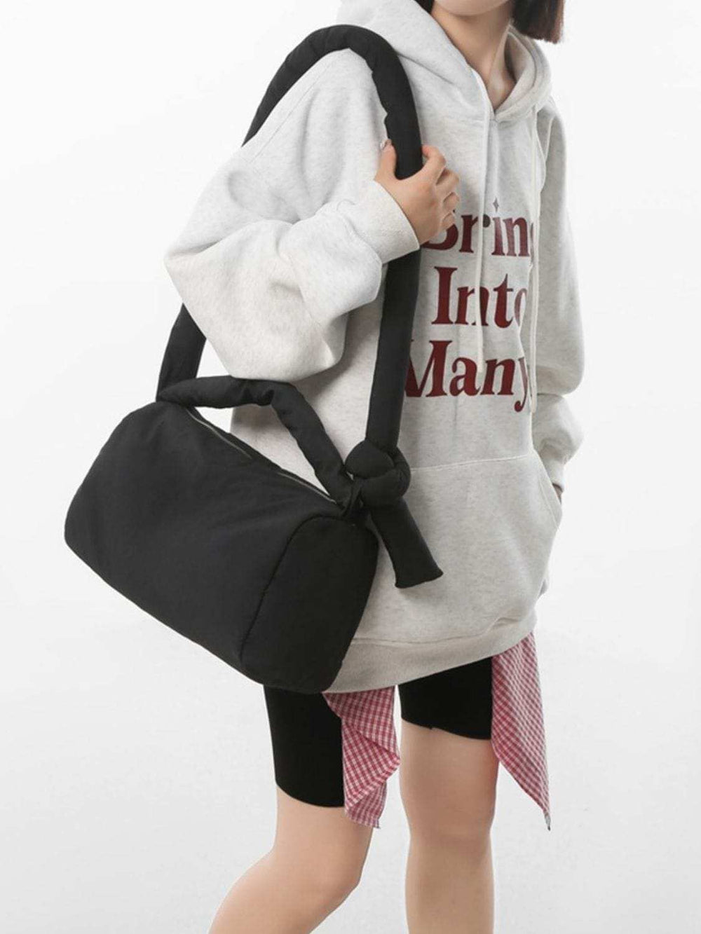 Puffy Nylon Medium Crossbody Bag - Trendsi - Flyclothing LLC