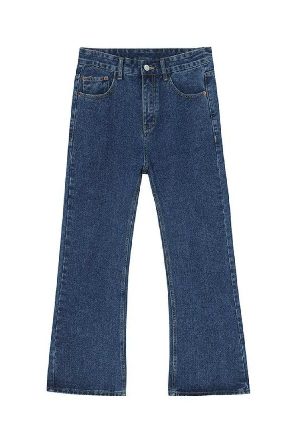 Mid Rise Jeans with Pockets - Trendsi - Flyclothing LLC