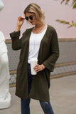 Open Front Long Sleeve Cardigan - Trendsi - Flyclothing LLC