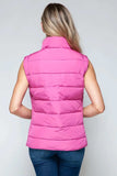 Snobbish Zip Up Turtleneck Vest with Pockets - Trendsi - Flyclothing LLC