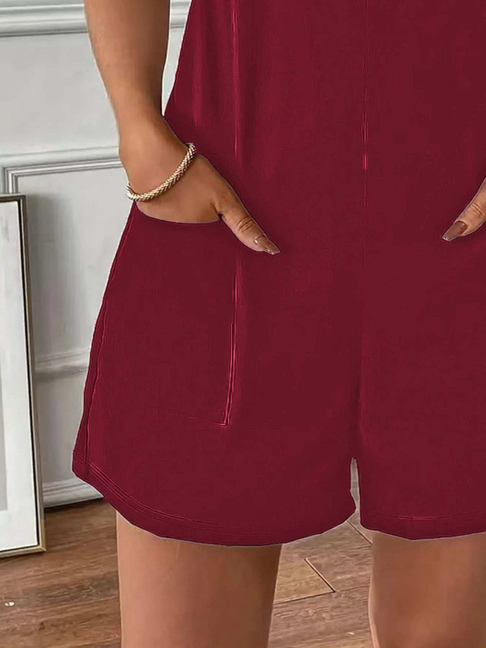 Full Size Scoop Neck Spaghetti Strap Overalls Plus Size - Trendsi - Flyclothing LLC