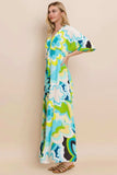 ODDI Floral Printed Slit Maxi Dress - Trendsi - Flyclothing LLC
