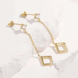 925 Sterling Silver Inlaid Zircon Earrings - Trendsi - Flyclothing LLC