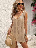 V-Neck Sleeveless Cover-Up - Trendsi - Flyclothing LLC