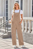 Lovelet Square Neck Wide Strap Overalls with Pockets - Trendsi - Flyclothing LLC