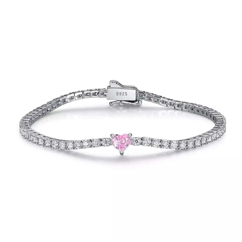 2.42 Carat Moissanite 925 Sterling Silver Bracelet - Trendsi - Flyclothing LLC